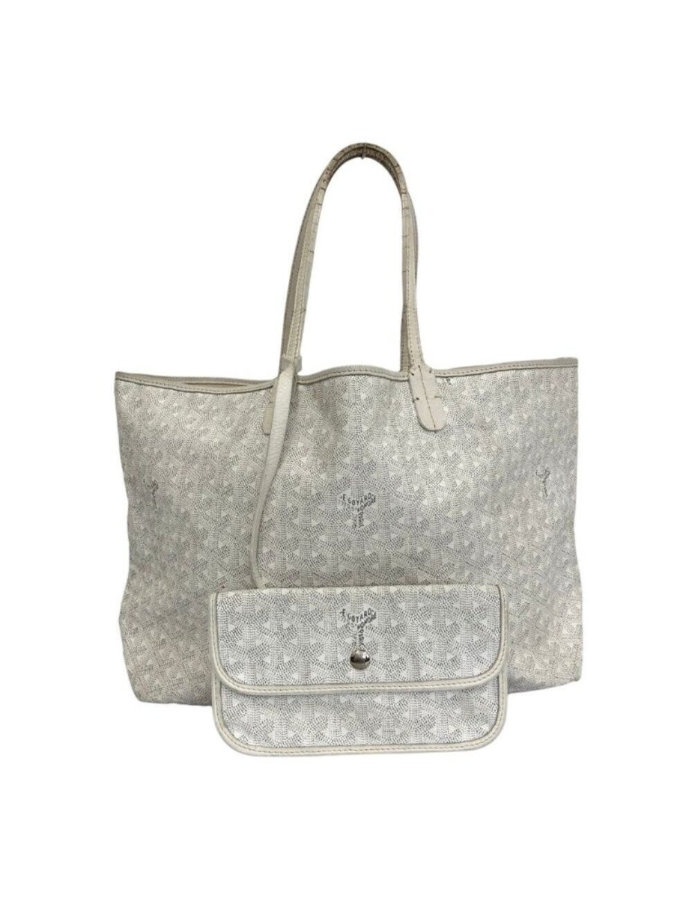 Goyard Saint Louis PM Tote Bag White
